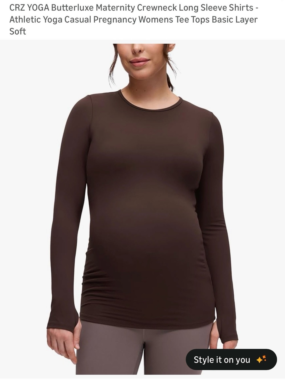 CRZ yoga maternity long sleeve